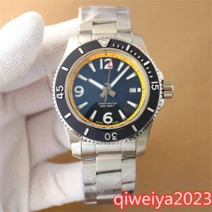 Top AAA Bretesiling Super Ocean Mechanical Watch Mężczyzna Moda Blue Dial Blackbird Automatyczni mężczyźni Watch Rotatable Rame Supercean Avenger Gents Designer zegarki