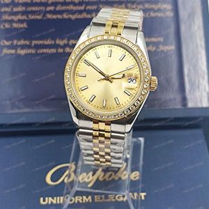 Luksusowe zegarki dla kobiet męskie uwielbia marka marka stali nierdzewnej automatyczne mechaniczne 36 mm 41 mm składane klamra Montre Waterproof 3136