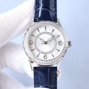 Titta på Women Watches Diamond Bezel 38mm Automatisk mekanisk klocka Fashion Wristwatches Leather Strap Montre de Luxe Business Desig207p