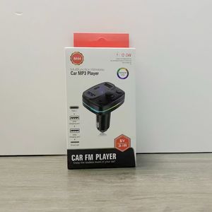 M44 G47 mini-ładowarka samochodowa podwójna USB typ Cors-C USB C Ręce za darmo Audio Adapter Car Bluetooth FM nadajnik MP3 odtwarzacz 848d