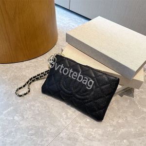 محافظ المصمم للنساء حقيبة يد سوداء القناة السوداء fgsh