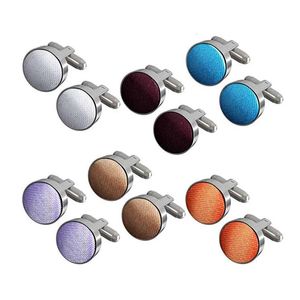 Manschettlänkar Fashion Shirt Dress Male Fancy Cuff Links Smart Prom Button Cufflinks Mens Satin Colored Wedding Formal Womens 231005