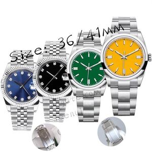 Men's automatic watch Classic professional designer 36 41mm 904L mechanical watch All stainless steel strap luminous swimming289s