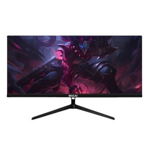 MUCAI Monitor de 29 polegadas Tela ampla de 200 Hz WFHD Desktop LED Tela de computador gamer não curva DP/2560 1080