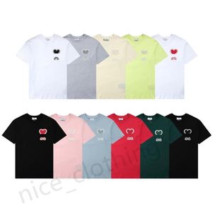 Mens Designer Camiseta Mulheres Coréia Moda Tees Marca de Luxo Mangas Curtas Amantes do Verão Top Crew Neck Roupas Roupas S-XL2482