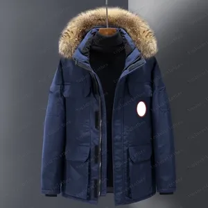 Man Designer Kurtka ciepłe płaszcze Goose Casual Lett Hafdery Outdoor Winter Mash