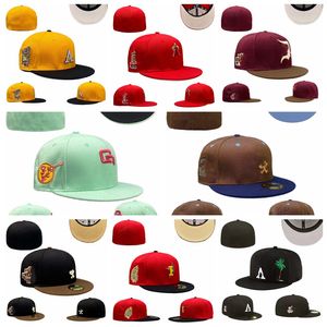 2023 unisex monterade hattar justerbara l en baskall kepsar hip hop peak designer hatt för hiphop stängd mesh sol beanies cap monterade mössor storlek 7-8