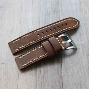 Watch Bands 2021 Handmade 20 22 23 24 26 MM High Quality Wristband Watchband For Man Straps Genuine Leather Universal Band2355