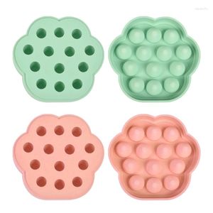 Moldes de cozimento H55A Morango de morango Cubes de gelo de molde de silicone para fazer bandejas de cubos de gelo de chocolate DIY