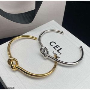 Designer Bracelet Bangle Simple Knotting Wristband Cuff for Women Fashion Gold Silver Jewelry High Quality Wedding Lovers Gift F7qq 2iib