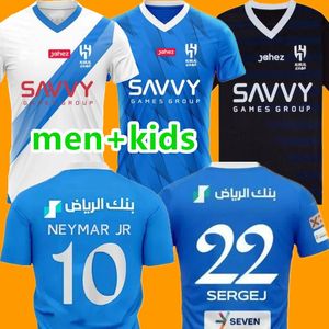 NEYMAR JR 2023 2024 Al Hilal Saudi soccer jerseys 23 24 MALCOM NEVES SERGEJ VIETTO KOULIBALY LGHALO KANNO home away football shirt men kids 8989