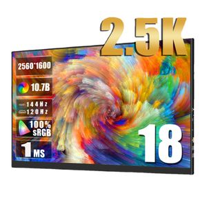 Bimawen 18 cali 2,5k 144 Hz Przenośny monitor 1ms FreeSync Wyświetlacz 100%SRGB IPS Ekran gier na PC Laptop Mac Xbox PS4/5 Przełącznik