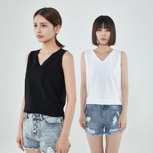 Women's Tanks Cotton Women T-shirt O-neck Short Sleeve Shirt All Match Lady Top Black White Gray Yellow Shir