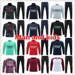 22 23 Arsen Pepe Saka Tracksuit Adult Boys Gunners Training Suit Odegaard Thomas Tierney Smith Rowe 2023 Transport Men Kids Kit205r