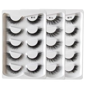 Falska ögonfransar YSDO ögonfransar 35 par kattögon fransar naturliga långa full remsa fransar handgjorda wispy 3d mink faux cils förlängning makeup verktyg 231005