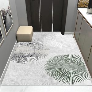 Bath Mats Rectangle Entrance Doormat Kitchen Bedroom Living Room Carpet PVC Silk Loop Dust proof Home Door Mat Custom Anti slip 230928