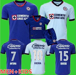 23 24 Cruz Azul Mens Jogador Versão Futebol Jerseys Antuna Gimenez Tabo Rodriguez Morales Escobar Home Away Camisas de Futebol Uniformes 9878
