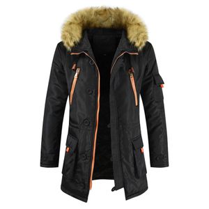 Männer Daunen Parkas Winter Jacke 2023 Männer Parka Kleidung Langen Mantel Wolle Liner Mit Kapuze Pelz Kragen Dicke Lose Beiläufige Trendy Outfits 231005