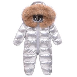 Artırıcılar Bebek Su Geçirmez Snowsuits -30 Derece Rus Kış Çocuk Tulumları Çocuk Giyim Kızları Ceketli Erkek Tulum TZ289 231005