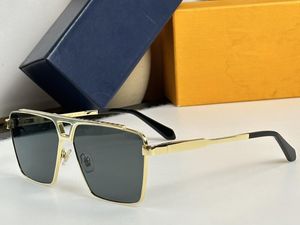 Realfine888 5a óculos z1584u 1.1 evidência metal quadrado luxo designer óculos de sol para homem mulher com óculos caso pano z1030