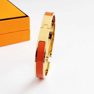 Klasyczna designerska bransoletka stalowa marka luksusowa marka 18K złota damska 8 mm szerokość opaska z torbą prezentową DD01 Oxen