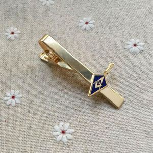 Trowel Masonic Mason Tool Masonry Square and Compass Masonry Mens Neck Ties Clips Bar Bar Tie Clip Pin Pin Clasps190C