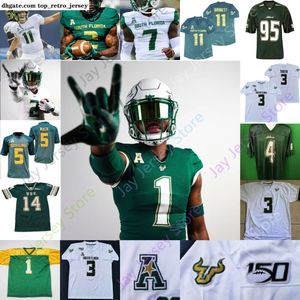 USF South Florida Football Jersey NCAA College Jason Pierre-Paul Timmy McClain Cade Fortin Jaren Mangham Darrian Felix Xavier Weaver Brinkman Hill Grier