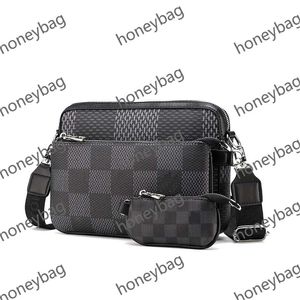 Män mode väska kvinnor lyxhandväska pu läder axelväskor designer handväskor handväska crossbody väska messenger 3 bit set bolsos mujer marca