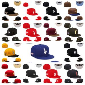 2024 Mens Baseball Full Closed Caps Summer Navy Blue Letter Bone Men Women Black Color All Teams Casual Sport Flat Fitted Hats Chicago Mix Colors