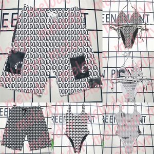 Para designerska litera strojów kąpielowych Drukuj One Piece Swimsuit Kobiety