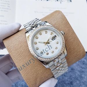 Relógio feminino high-end mecânico diamante relógio de negócios automático luxo rosa ouro tamanho 36mm vidro safira designer à prova dwaterproof água wa2071
