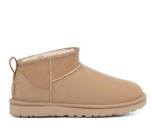 Women Ultra Mini Ugge Boots Slipper U F22 Zima Nowa popularna popularna kostka owczacza futro Plusz Zachowajcie z karty Dress Tinka Nice Prezenty Antelope Reindeer 589ess