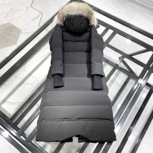 Canadian Down Womens Parkers Zima średnia długość kurtka z kapturem grube ciepłe goseski płaszcze żeńska kurtka Mencoatstop
