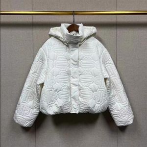 Women's 2023-m-a * j/e Autumn and Winter New Quilted Design Hooded Cotton Clothes