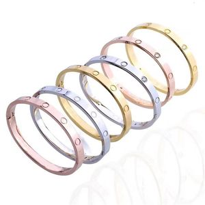 High Quality Electroplated 18K Gold Cuff love bangle 316L Stainless Steel Jewelry Fashion Designer Bracelet for Women219K