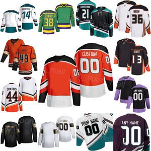 Team Hockey 36 Maglia John Gibson 14 Adam Henrique 33 Jakob Silfverberg 44 Max Comtois 49 Max Jones 38 Derek Grant 21 Isac Lundestrom 13 Simon Benoit Uomo Donna Gioventù