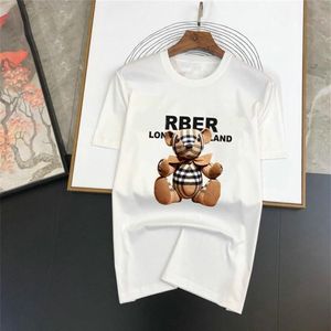 2023夏の新しいファッションブランドカジュアルな男性と女性の短剣のTシャツファッション漫画カップル短袖M-3XL224K