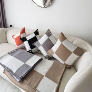 Fashion thick cashmere shawl throw pillow casual sofa cushion wool knitted 60 60cm brand shawl blanket size 130 175267q