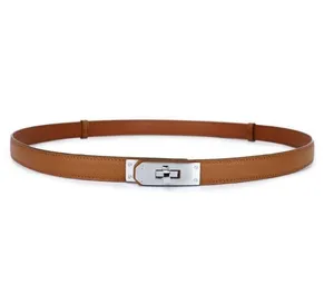 Thin belt for woman designer Popular Women Leather belts Fashion Decorative Belt Dresses waist Small Suits Formal luxury belt simple fashion