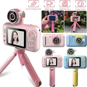 Camcorders Childs Childs Camera Educational Toys Video Recorder 24インチHD 1080pスクリーンカムコーダーPOギフト231006