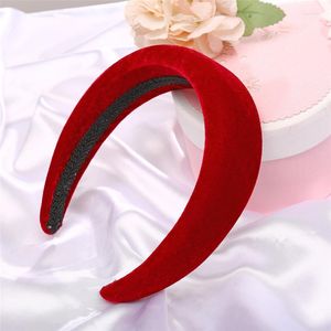 Grampos de cabelo grosso veludo headbands feminino cabeça larga banda headwear elasticidade hairbands elegante menina acessórios do vintage bandana