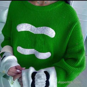 Paris Designer Long Sweater Mulheres Suéteres Jumper Bordado Suéter De Malha Clássico Malhas Outono Inverno Manter Quente Jumpers Design Pulôver Canal Knit00