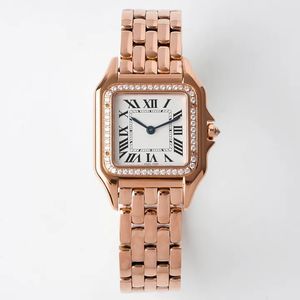 여성 시계 여성 디자이너 시계 Square Panthere Fashion Quartz Movement Watches Square Tank Women Gold Silver Watches Montre de Luxe