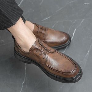 Sukienka marka marka skóra niska top dla mężczyzn anty slip biznes męski biuro luksusowe chaussures homme impreza