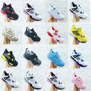 Infant Sail SP Kids Jumpman 4S IV Motorsport Lighting Camo Bred Scarpe da basket per bambini Bambino Rosa J IV 4 Pure Money Nero Ca298c