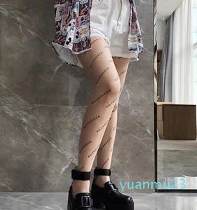 stockings for women with letters thin base stockings anti hook silk meat mesh red sexy autumn and winter pantyhose