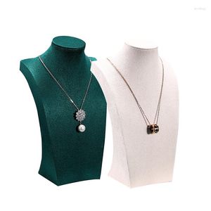 Jewelry Pouches Luxury Model Bust Show Exhibitor Options Velvet Display Necklace Pendants Mannequin Stand Organizer Size