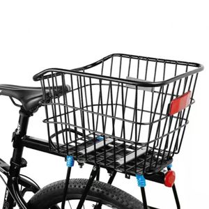Cestos sacos cesta de bicicleta traseira dobrável carro estudante saco de ciclismo cesta de bicicleta de estrada acessórios de bicicleta cesta com luz 230928
