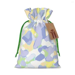 Decorazioni natalizie Camouflage Crayon Fashion Packaging Bag Gift Storage Cordoncino Halloween Candy Festival
