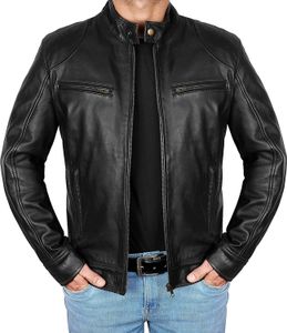 Men s Leather Faux Mens Fashion Jacket Slim Fit Stand Collar PU Male Anti wind Motorcycle Lapel Diagonal Zipper Jackets Men 5XL 231005